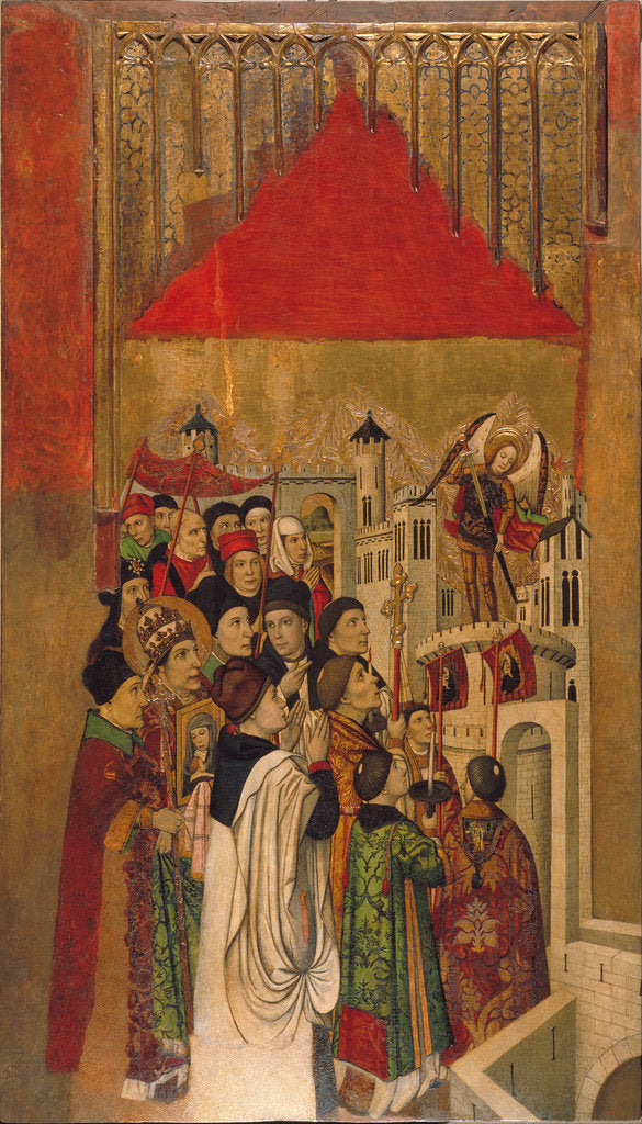 Apparition of Saint Michael at the Castle of SantAngelo by Jaume Huguet
