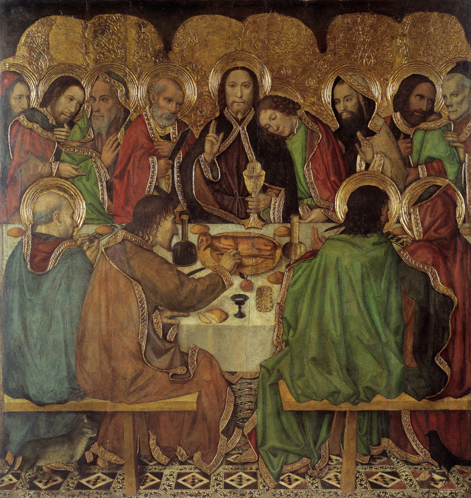 Detail of The Last Supper by Jaume Huguet