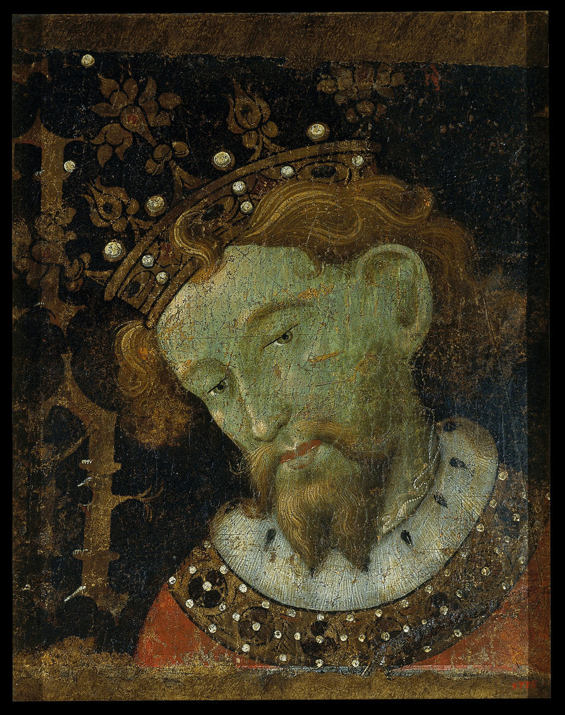 Detail of Alfonso III, King of Aragon by Jaume Mateu