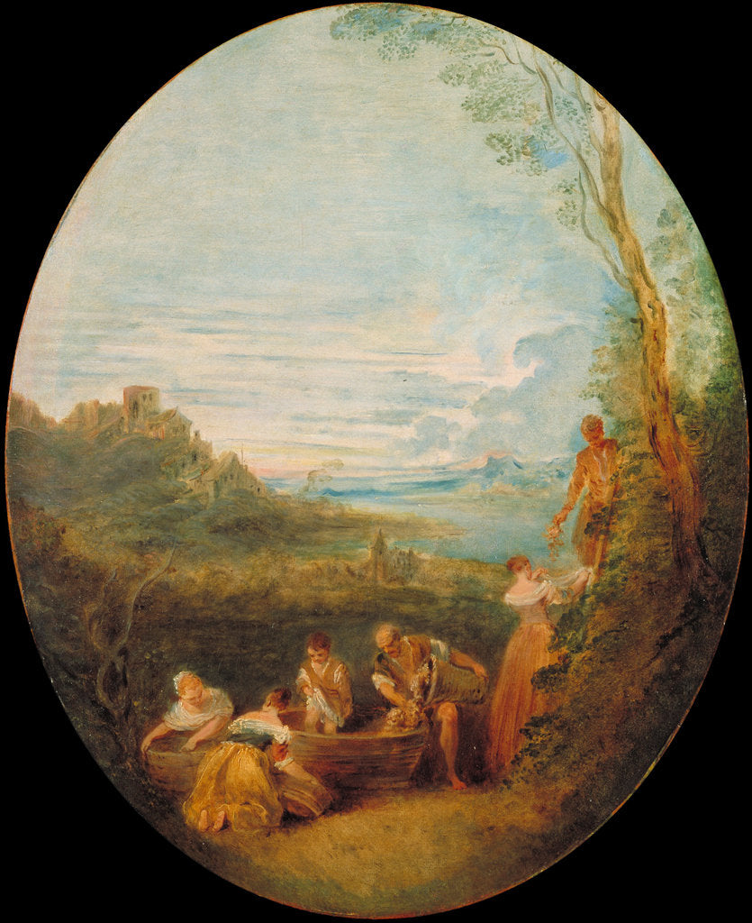 Detail of Springtime by Jean-Baptiste Pater