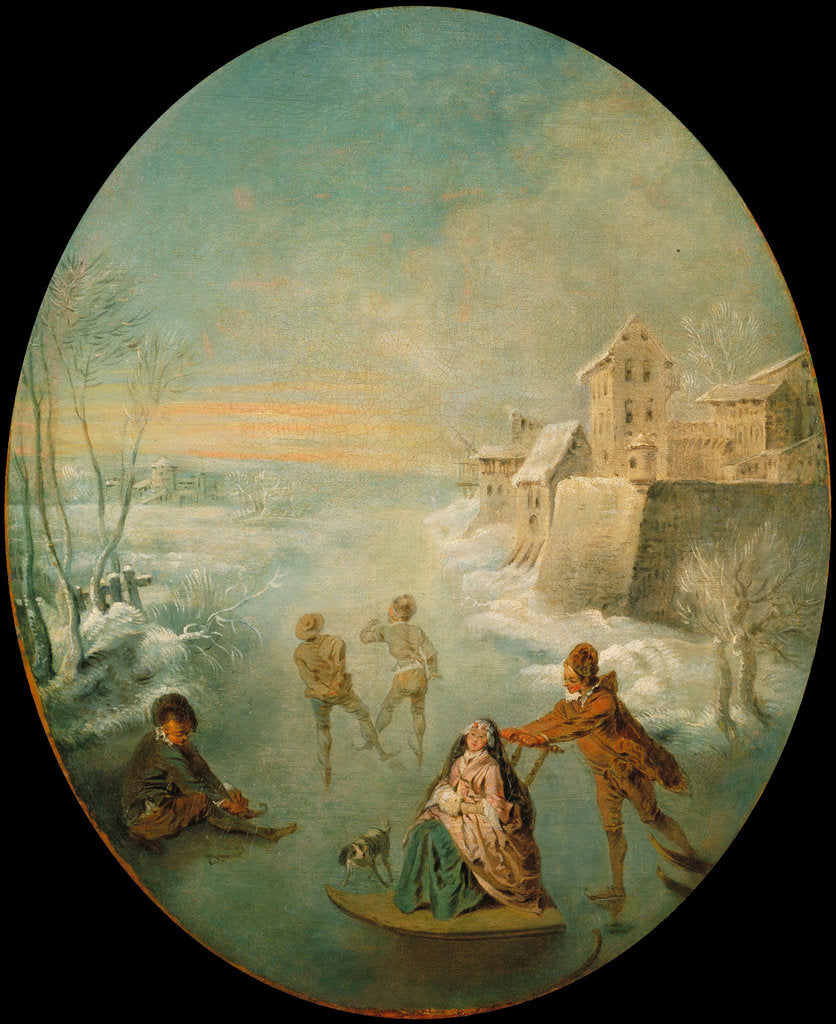 Detail of Winter by Jean-Baptiste Pater