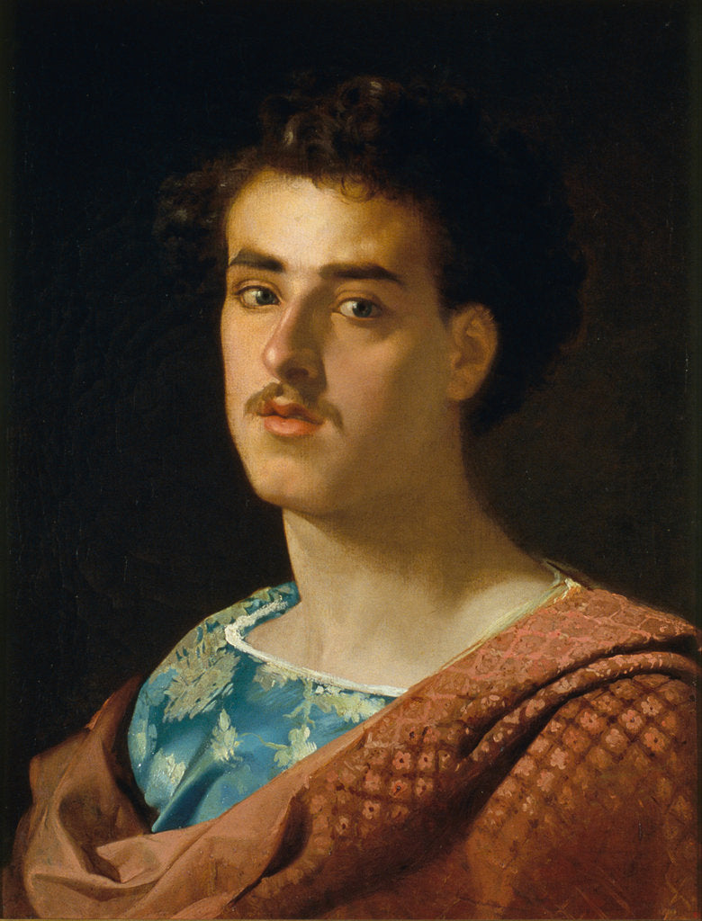 Detail of Self-Portrait by Marià Fortuny