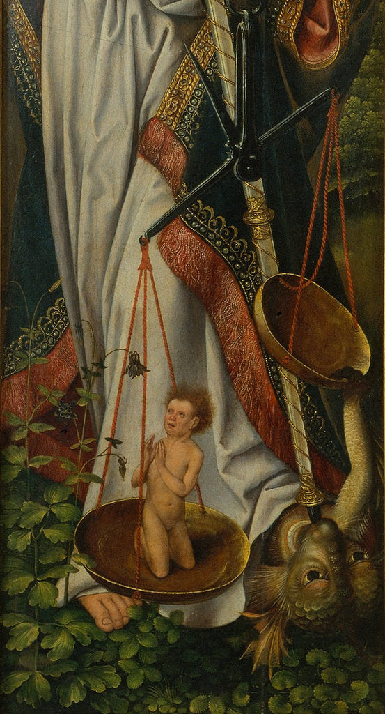 Detail of Triptych of the Baptism of Christ (Detail) by Master of Frankfurt