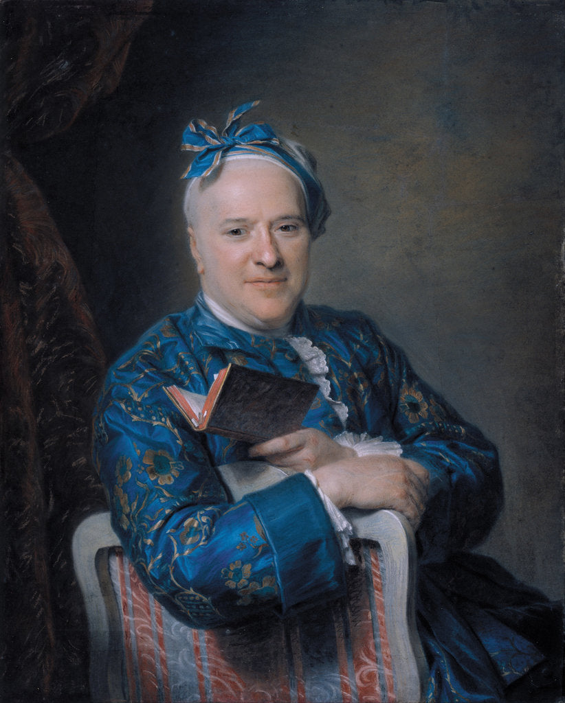 Detail of Portrait of Pierre-Louis Laideguive by Maurice Quentin de La Tour