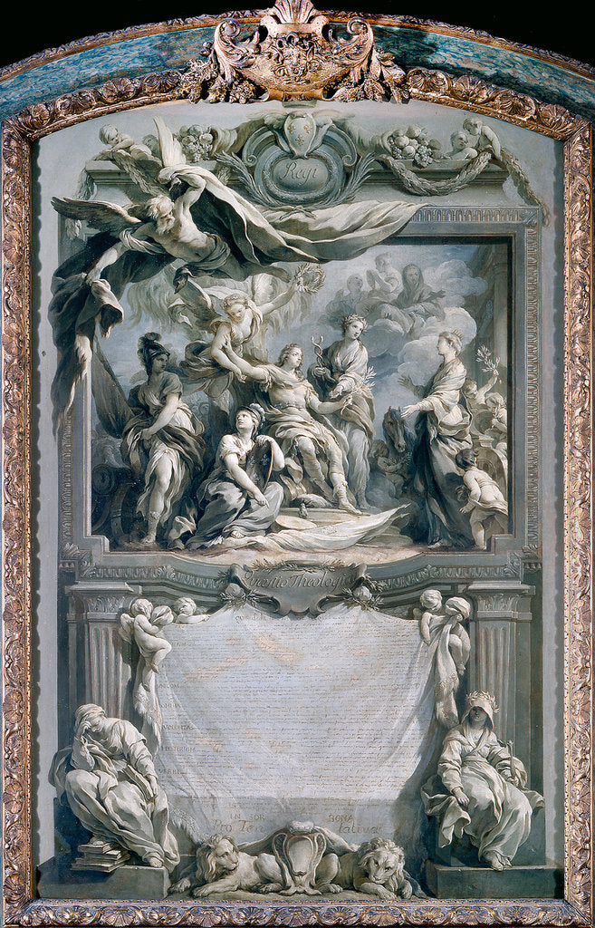 Louis XV gives peace to Europe by François Le Moyne