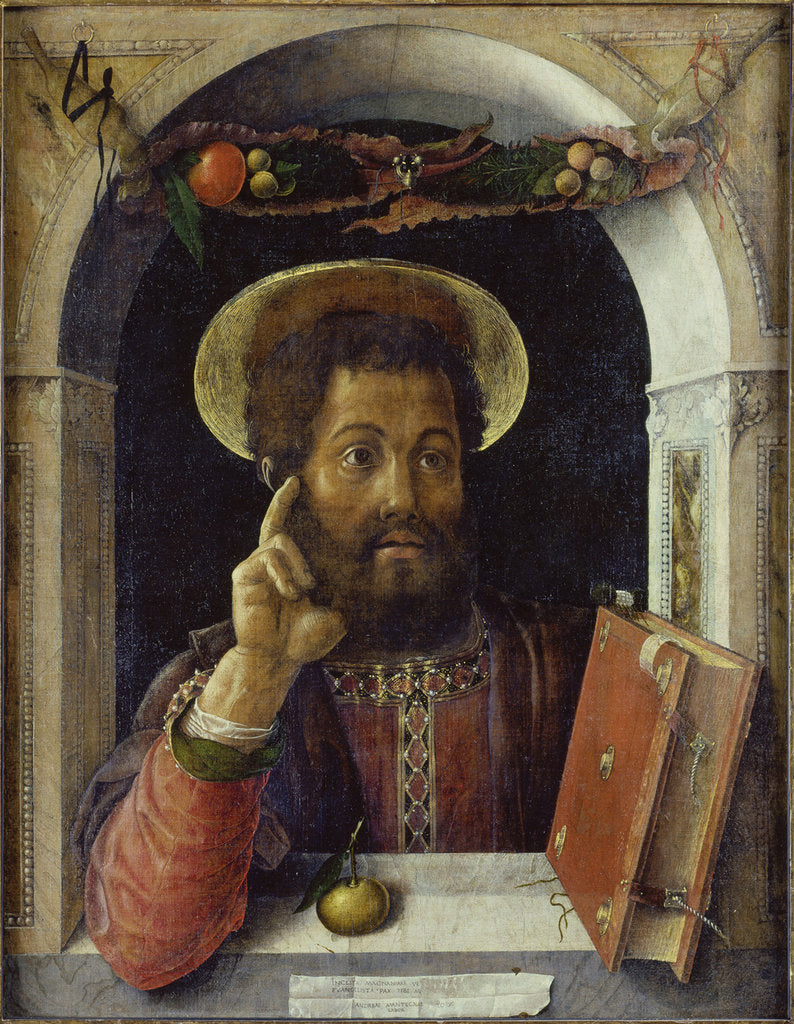 Detail of Saint Mark the Evangelist by Andrea Mantegna