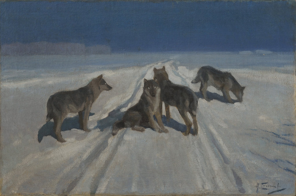 Detail of Wolves by Alexei Stepanovich Stepanov