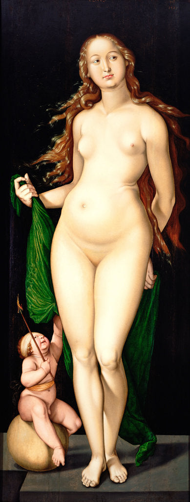 Detail of Venus and Amor by Hans Baldung