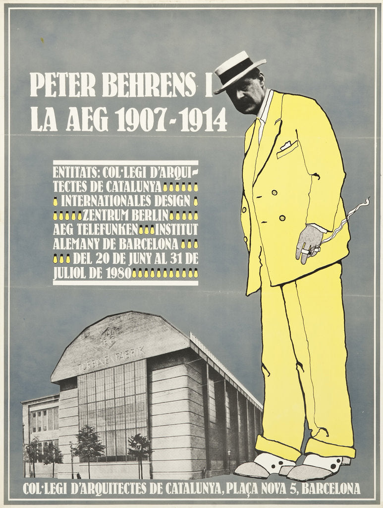 Detail of Peter Behrens and AEG 1907-1914 (Poster) by Anonymous