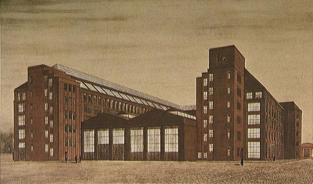 Detail of AEG High Tension Factory, Berlin by Peter Behrens