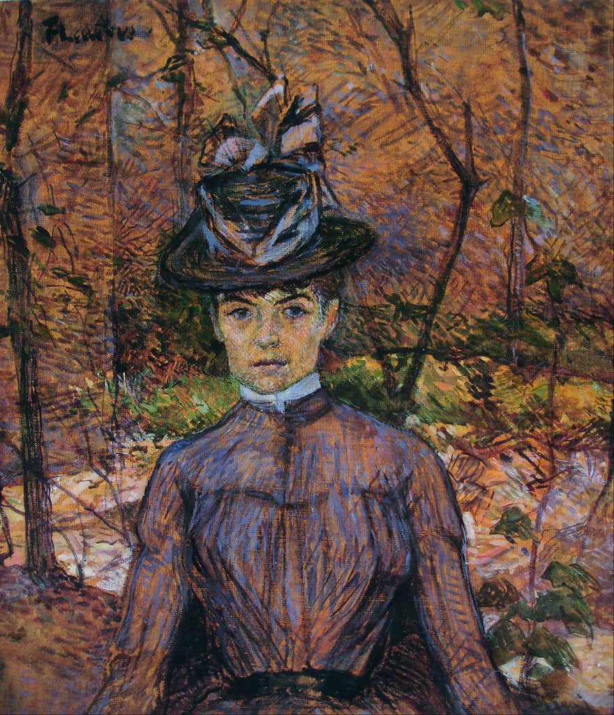 Detail of Portrait of Suzanne Valadon by Henri de Toulouse-Lautrec