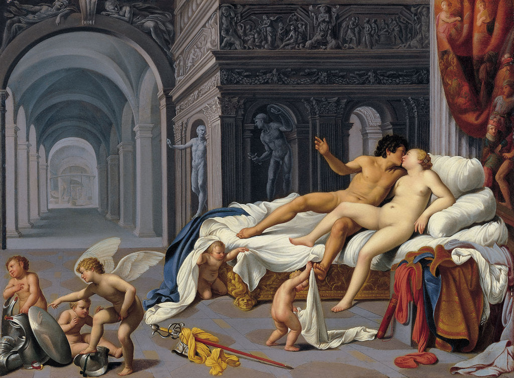 Detail of Venus and Mars by Carlo Saraceni