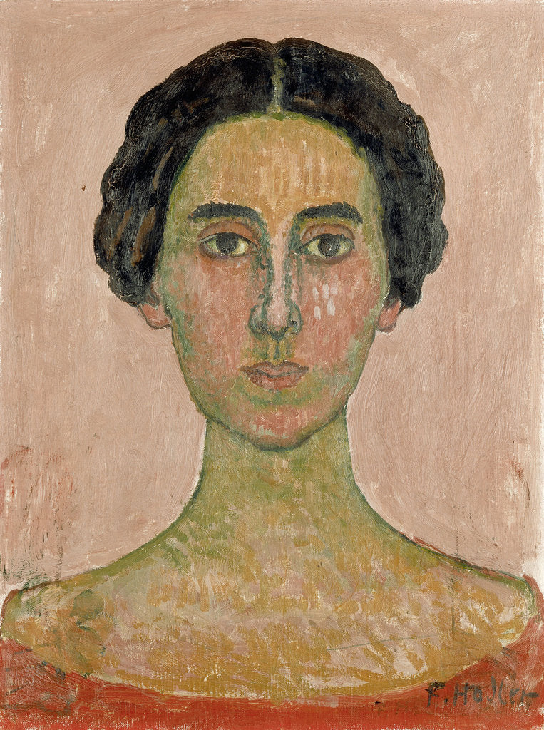 Detail of Portrait of Valentine Godé-Darel (Head of French woman) by Ferdinand Hodler