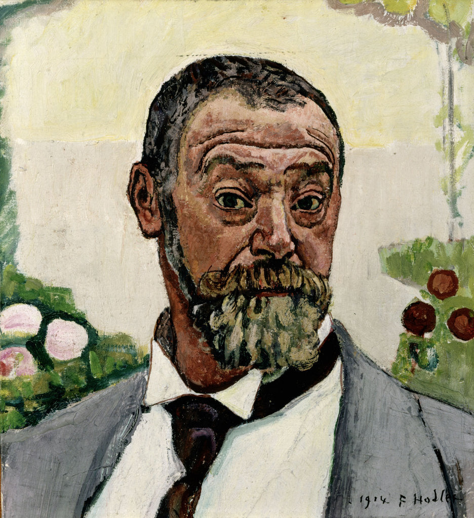 Detail of Self-Portrait by Ferdinand Hodler