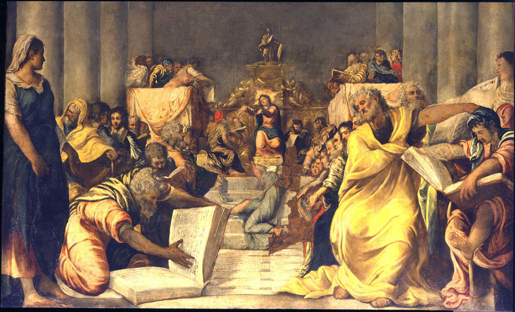 Detail of Christ Among the Doctors by Jacopo Tintoretto