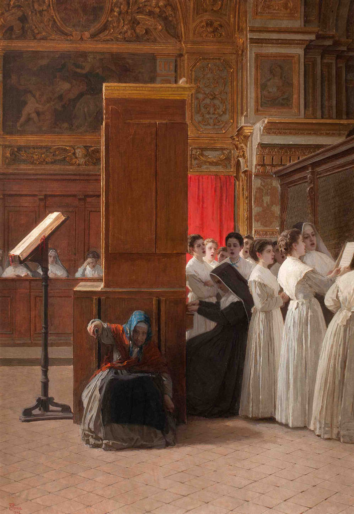 Detail of Church Choir by Gioacchino Toma