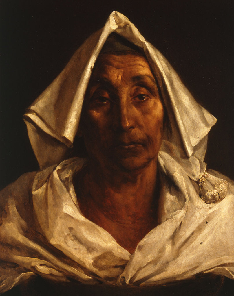 Detail of Old Italian Woman by Théodore Géricault