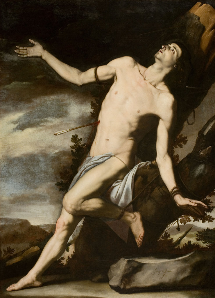 Detail of Saint Sebastian by José de Ribera