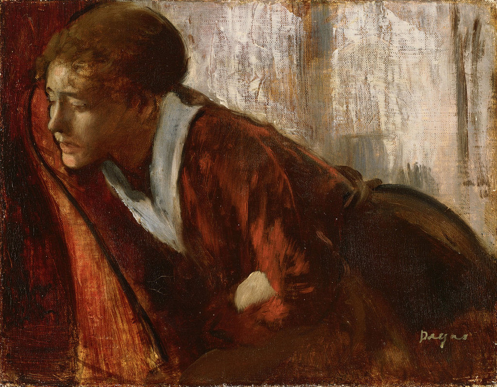 Detail of Melancholy by Edgar Degas