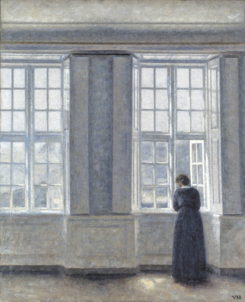 Detail of The Tall Windows by Vilhelm Hammershøi