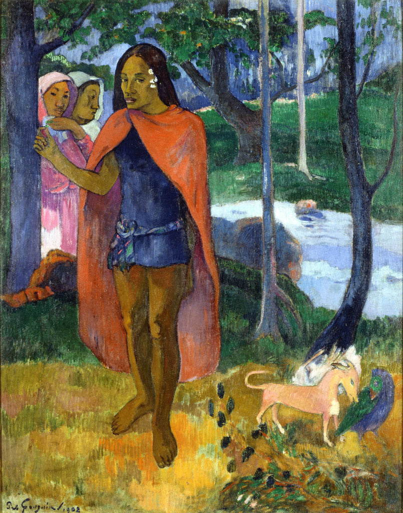 Detail of The Sorcerer of Hiva Oa by Paul Eugéne Henri Gauguin