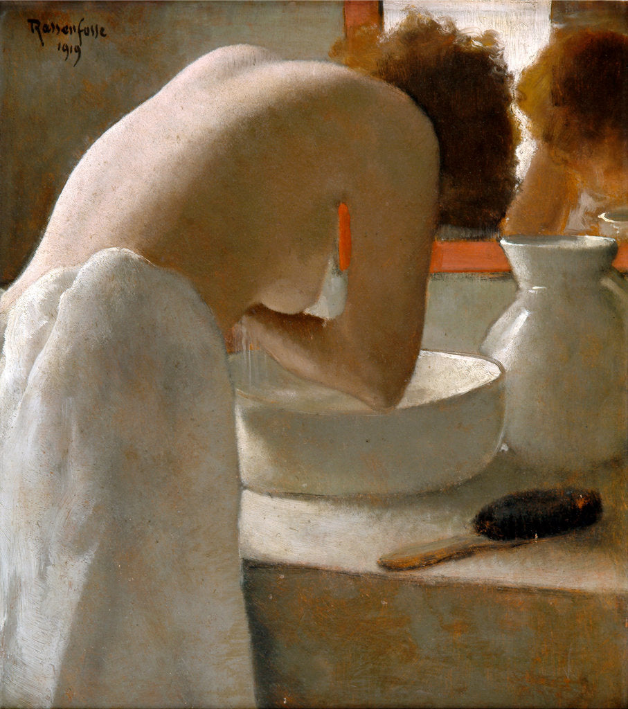 Detail of Woman Washing by Armand Rassenfosse