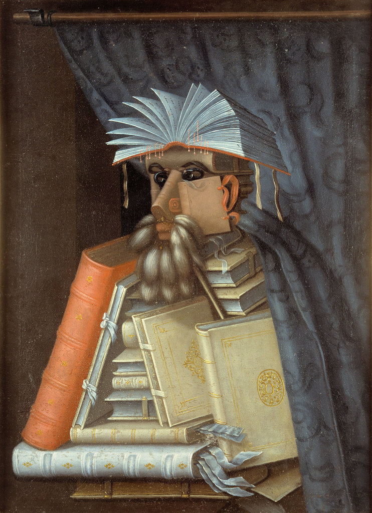 Detail of The Librarian by Giuseppe Arcimboldo