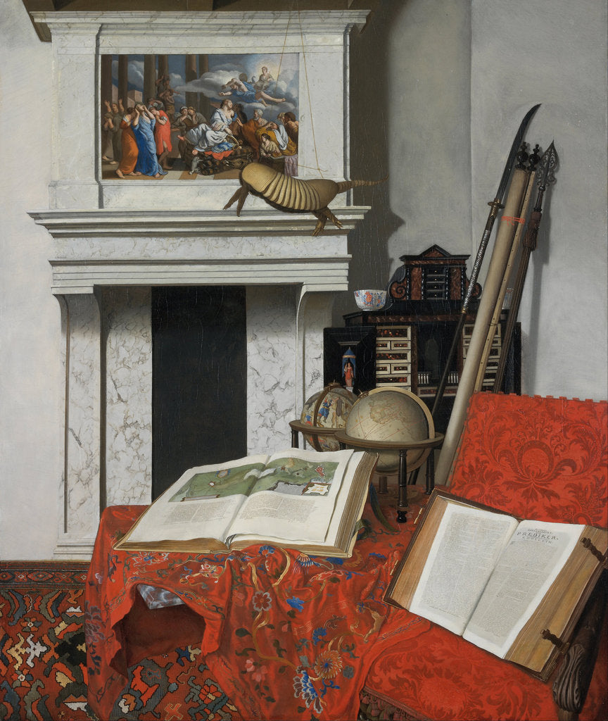 Detail of Still-life with Rarities by Jan Heyden van der