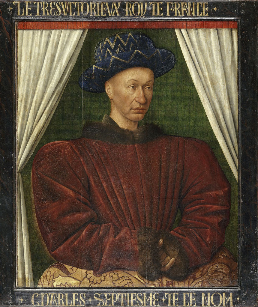 Portrait of the King Charles VII of France by Jean Fouquet
