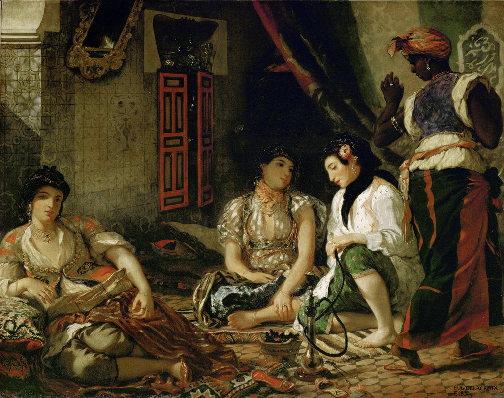 Detail of The Women Of Algiers In Their Apartment by Eugène Delacroix