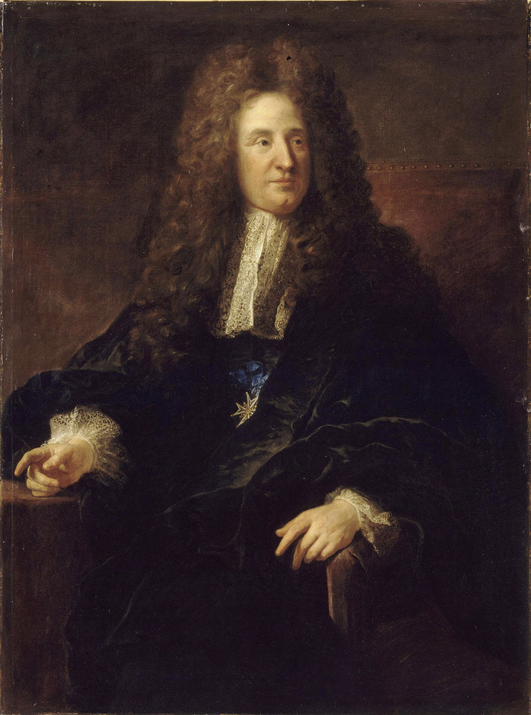 Detail of Portrait of Jules Hardouin-Mansart by François de Troy