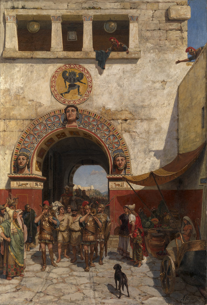 Detail of Gate in Volterra, Etruria by Alexander Alexandrovich Svedomsky