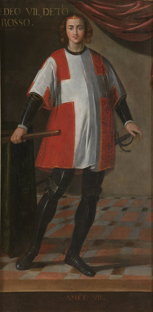 Detail of Count Amadeus VII of Savoy by Anonymous