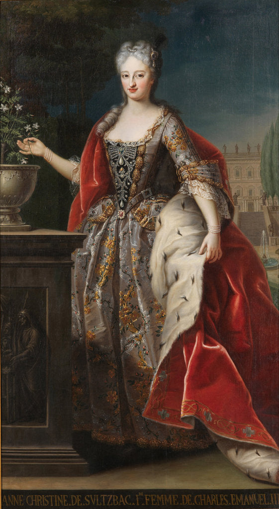Detail of Anne Christine of Sulzbach by Anonymous