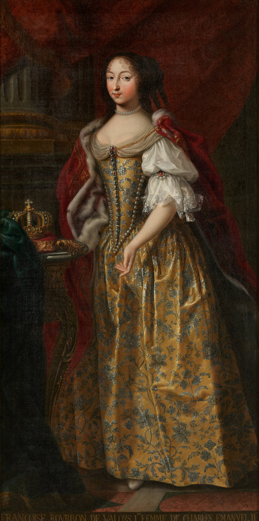 Detail of Françoise Madeleine dOrléans, Duchess of Savoy by Anonymous
