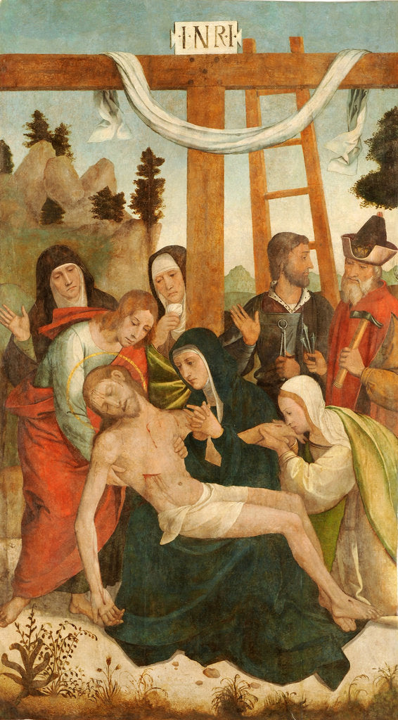 Detail of Pietá by Juan de Borgoña