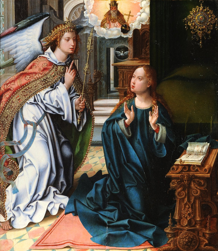 Detail of The Annunciation by Pieter Coecke van Aelst the Elder