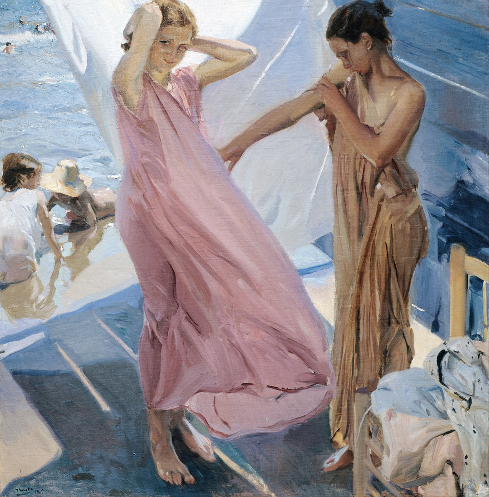 Detail of After the Bath by Joaquín Sorolla y Bastida