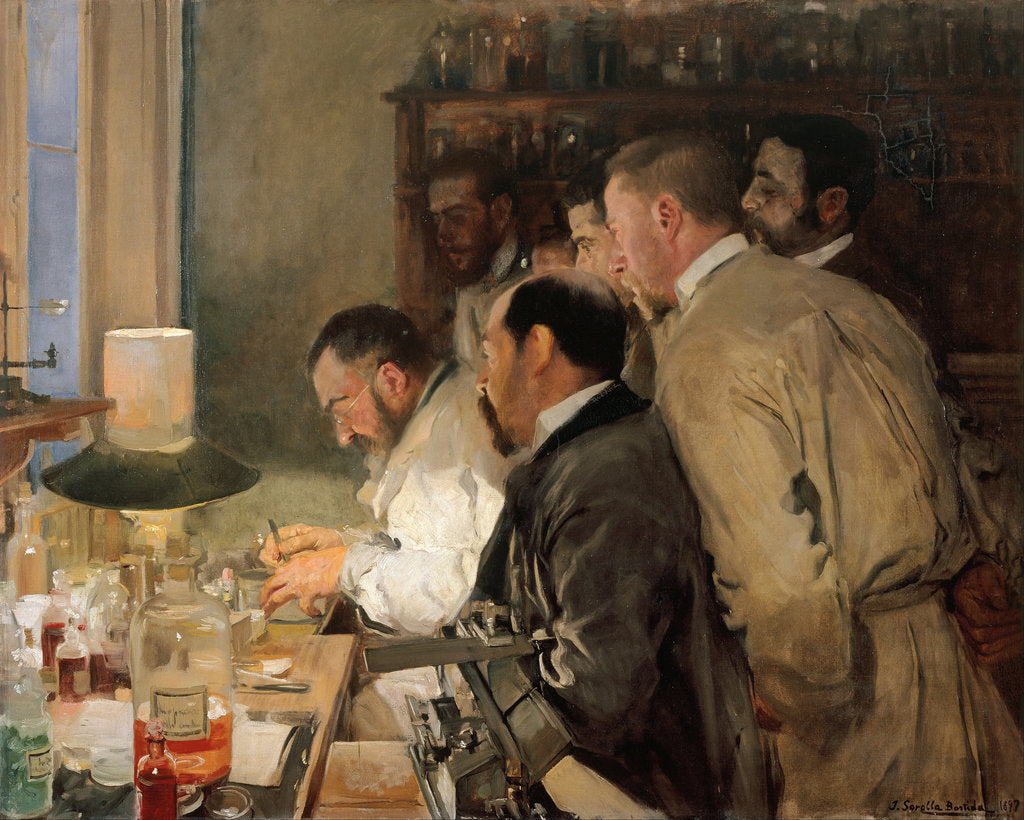 Detail of The Research by Joaquín Sorolla y Bastida