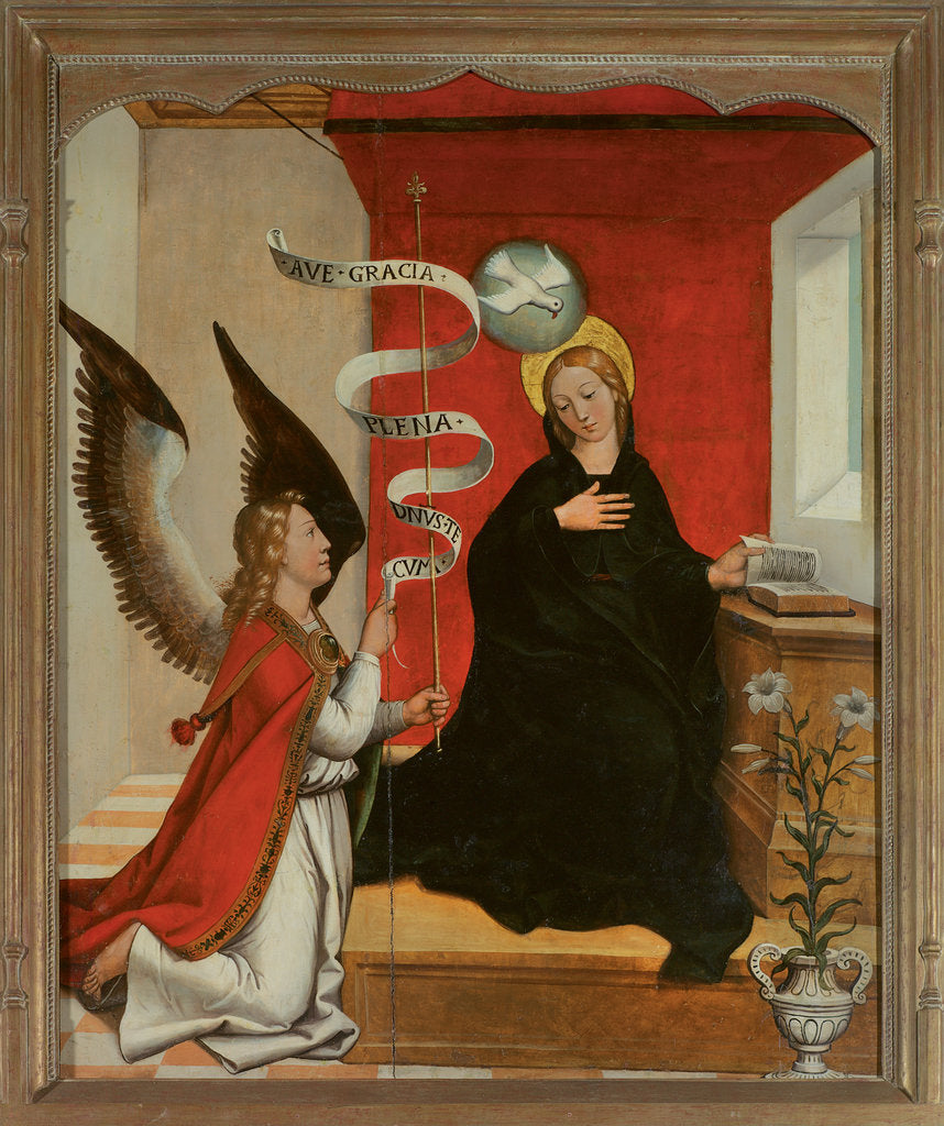 Detail of The Annunciation by Francisco de Comontes