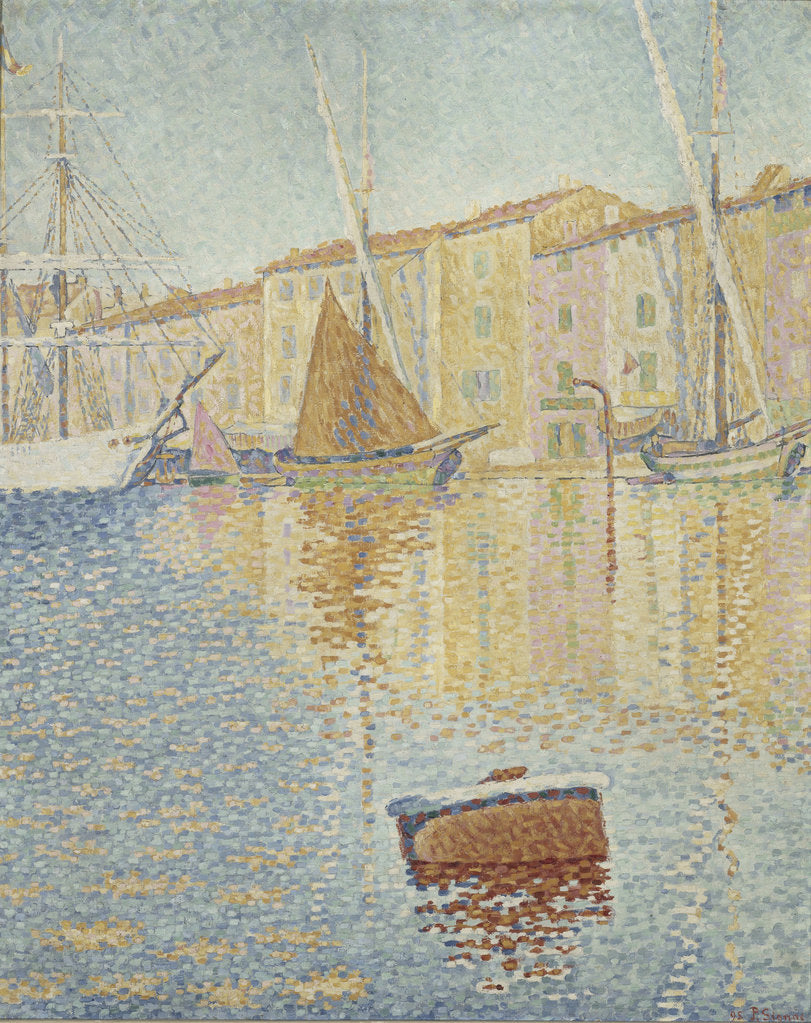 Detail of Red Buoy (La bouée rouge) by Paul Signac