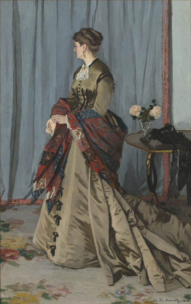 Detail of Madame Louis Joachim Gaudibert by Claude Monet