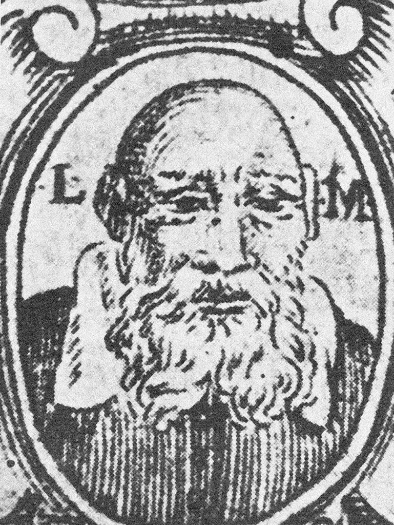 Detail of Self-Portrait from Chaje Jehuda (Life of Yehudah) by Leon of Modena