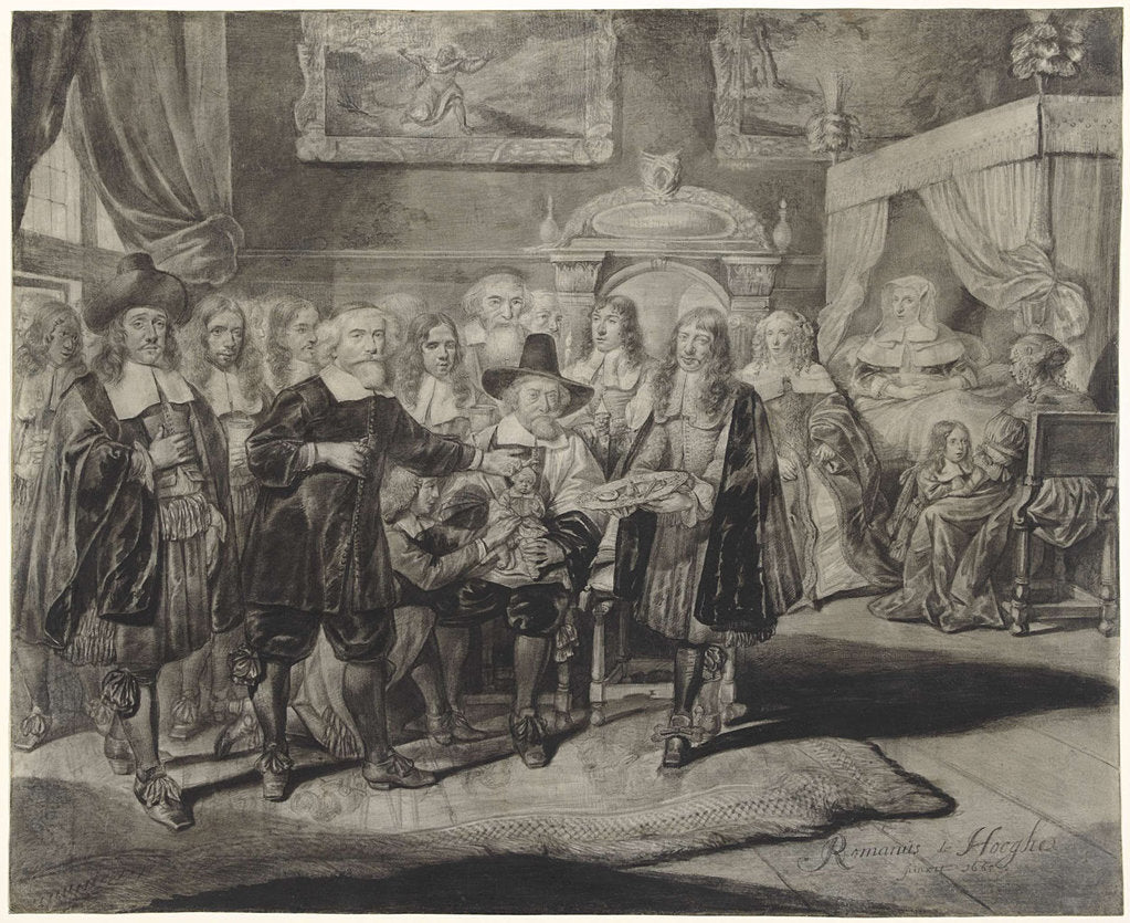 Detail of The circumcision by Romeyn de Hooghe