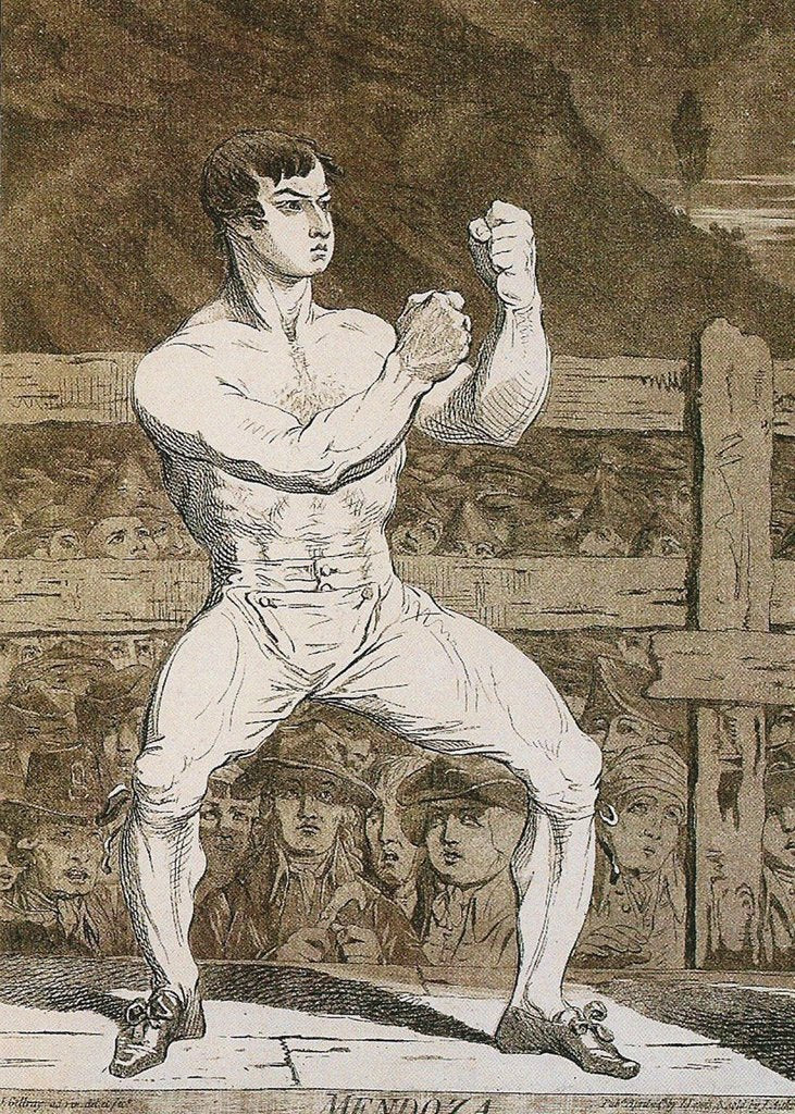 Detail of Daniel Mendoza by James Gillray