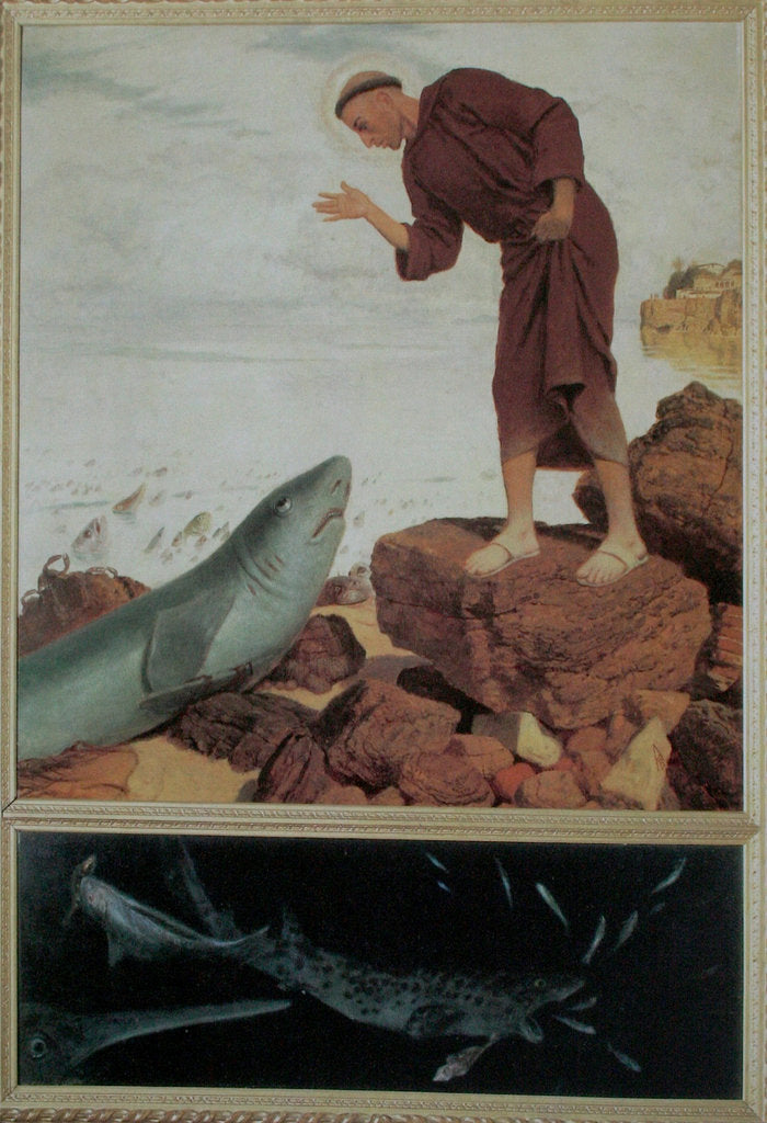 Detail of Saint Anthony Preaching to the Fish by Arnold Böcklin