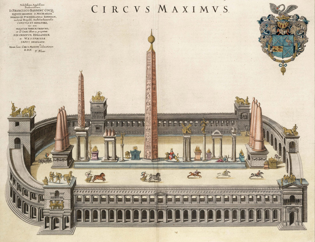 Detail of The Circus Maximus by Joan Blaeu