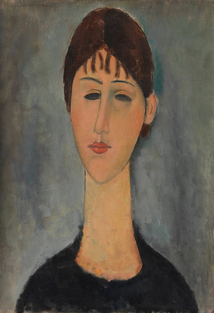 Detail of Portrait of Anna Zborowska by Amedeo Modigliani