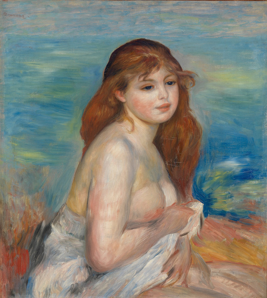 Detail of After the Bath by Pierre Auguste Renoir
