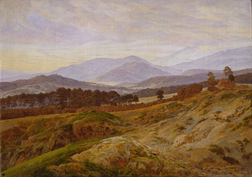 Detail of The Riesengebirge by Caspar David Friedrich